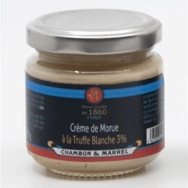 Crème de Morue à la Truffe Blanche 3% Bocal 90g