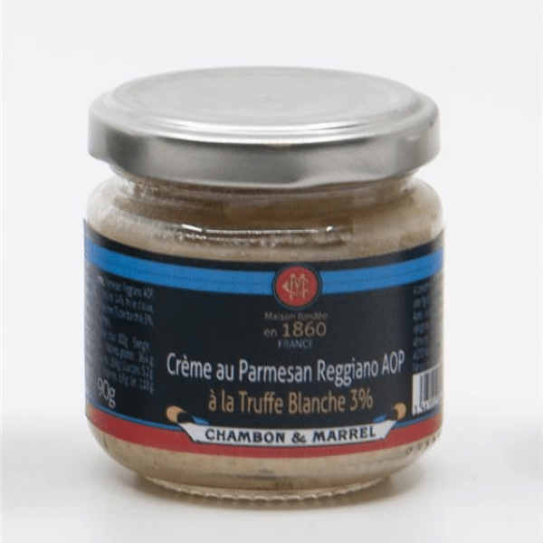 Crème au Parmesan Reggiano AOP à la Truffe Blanche 3% Bocal 90g