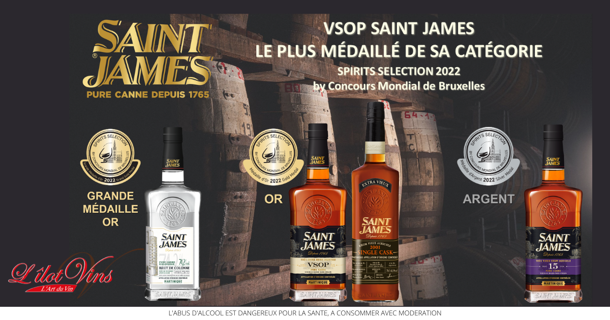 Rhums Saint James au Spirits Selection by Concours Mondial - L'îlot Vins Martinique