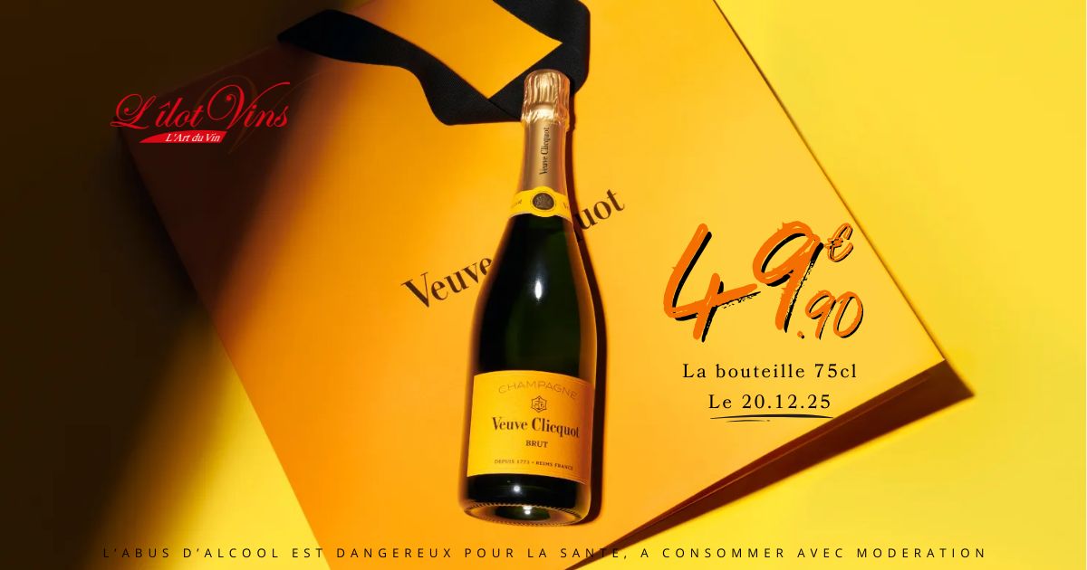 Offre Veuve Clicquot Brut 75 cl à 49,90 € le 20 décembre