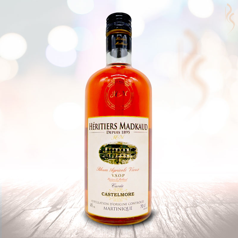 Rhum Vieux Héritiers Madkaud – VSOP Cuvée Castelmore- L'îlot Vins Martinique